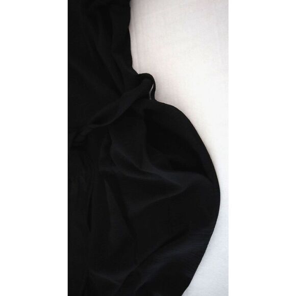 Calvin Klein CD4E1Q89 Women's Sz 12 Black Flutter Sleeve Belted Jumpsuit - Picture 6 of 9